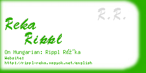 reka rippl business card